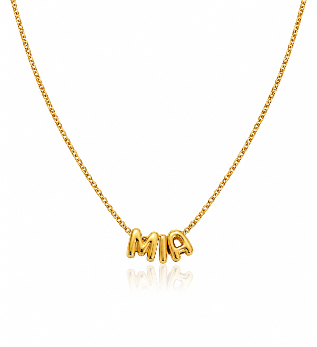 Ketting met Bubble Letters