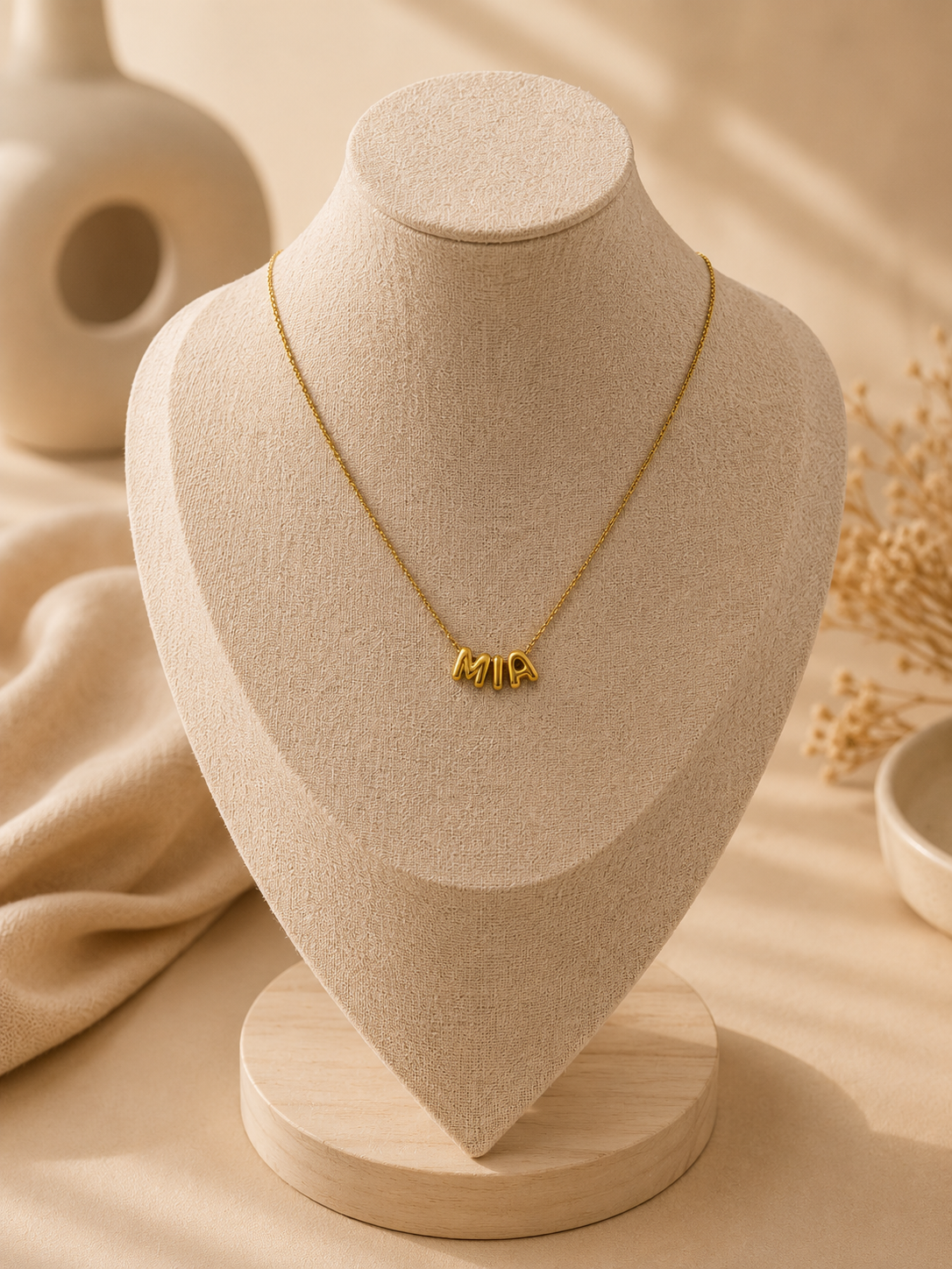 Ketting met Bubble Letters
