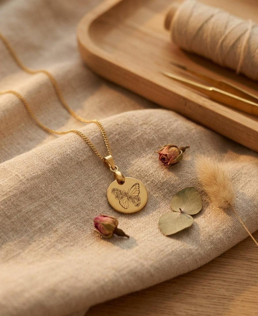 Ketting met Geboorte Vlinder