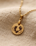 Ketting met Voetjes & Naam