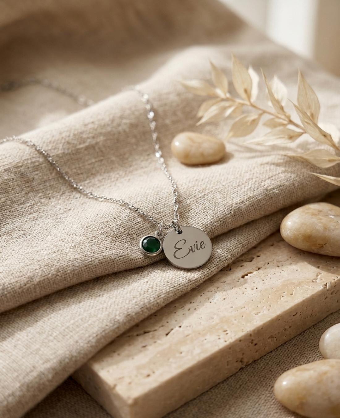 Ketting met Naam & Geboortesteen