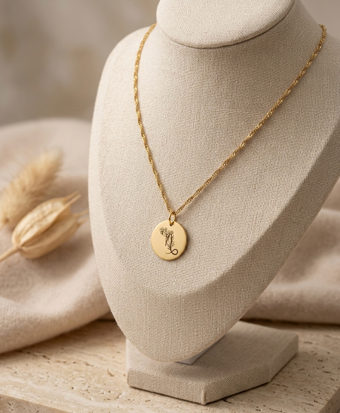 Ketting met Sterrenbeeld & Geboortebloem