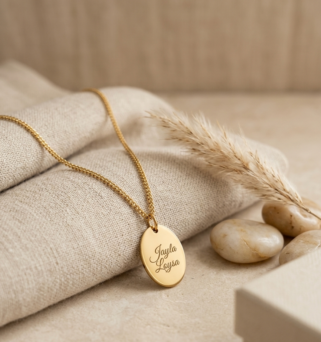 Ketting met Naam (ovaal)