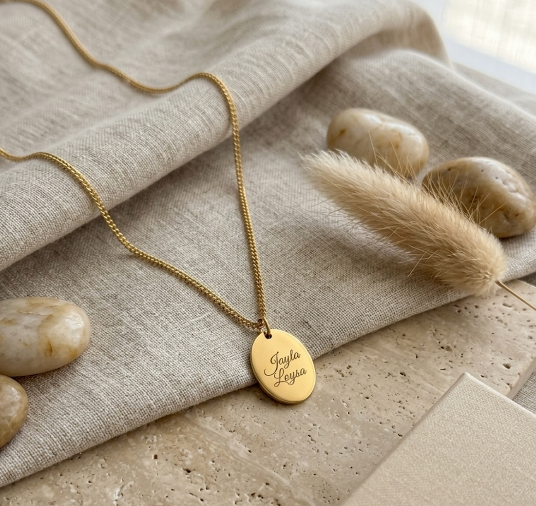 Ketting met Naam (ovaal)