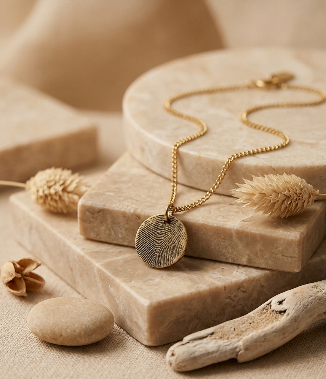 Ketting met vingerafdruk