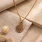 Ketting met vingerafdruk (ovaal)