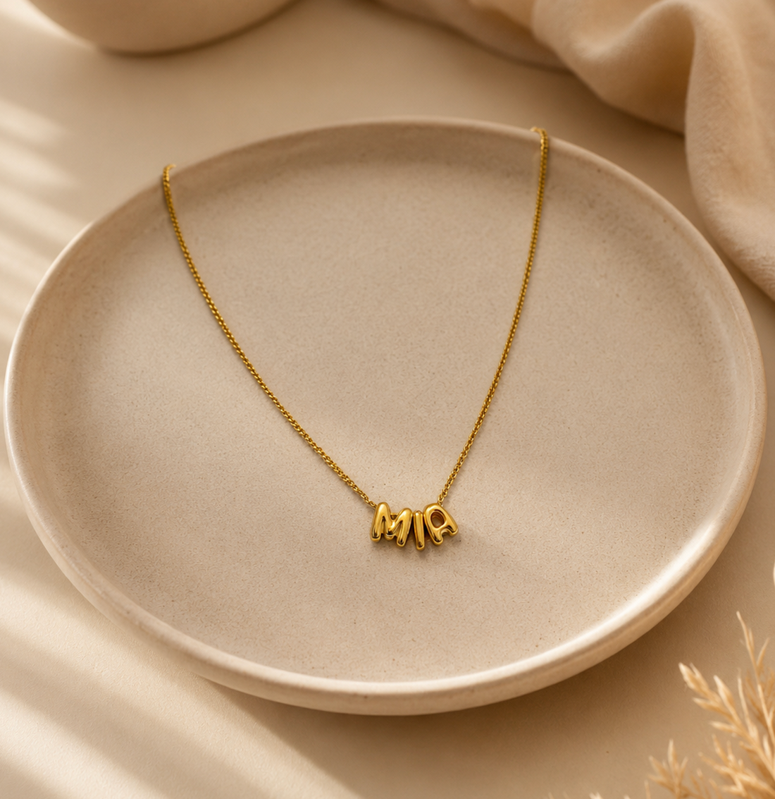 Ketting met Bubble Letters